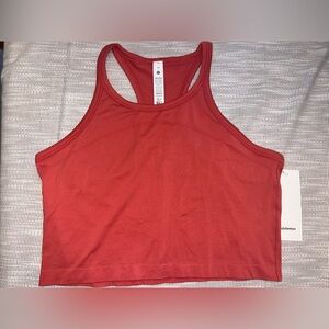 Lululemon Swiftly Tech Cropped Racerback Tank 2.0 - Size 14 - Red (DTRE)